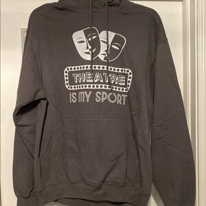 Gray Theatre Sport Hoodie size medium